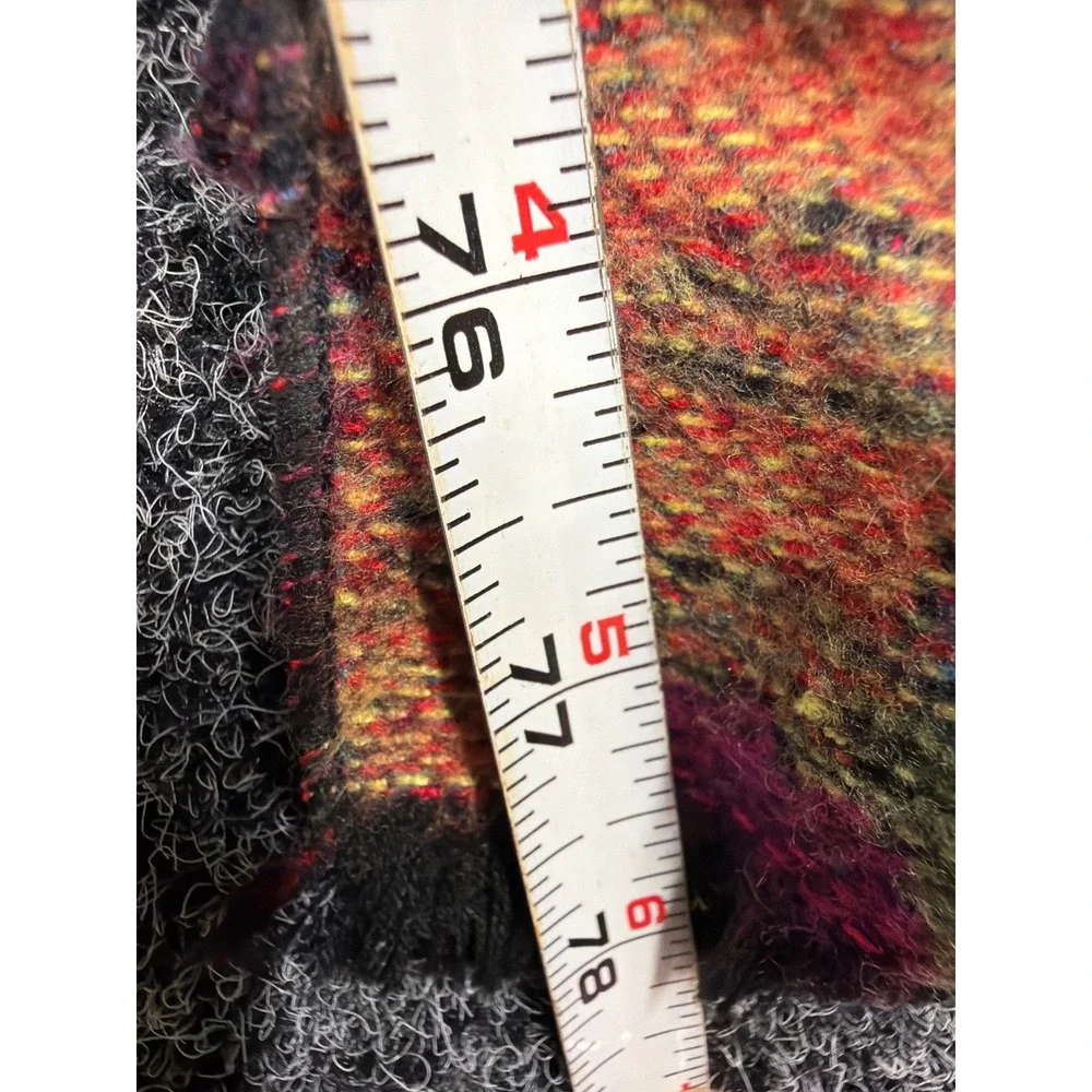 Unbranded Scarf Unisex OS Multicolor Psychedelic Woven Boho Retro Statement Wrap
